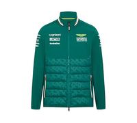 Aston Martin F1 Veste Hybrid de l'équipe 2024 avec Rembourrage Thermore pour hommes - Vert - Taille: M