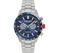 Aston Martin Men's Amr Dashboard Analogue Quartz Watch Bleu/Argenté 44mm Male