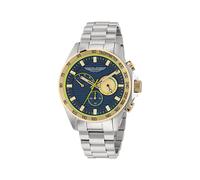 Aston Martin Montre à affichage analogique bleu foncé / or / argent, Taille One Size