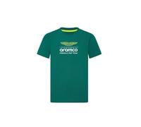 Aston Martin T-Shirt Enfant avec Logo F1 Team Formule 1 Officiel - Vert (FR/ES, Âge, 13 Ans, 14 Ans, Taille Normale, Vert)
