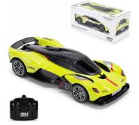Aston Martin Valkyrie AMR Pro Voiture télécommandée à l'échelle 1/24 sous licence officielle Vert citron - Voiture radiocommandée parfaite pour garçons et filles