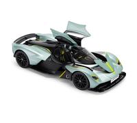 Aston Martin Valkyrie Voiture miniature à l'échelle 1:18 - Appletree Green - Modèle de collection détaillé en fonte sous pression - Produit officiel sous licence