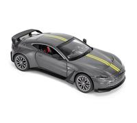 Aston Martin Vantage V12 1:24 Scale Die-Cast Model Car - Grey - Detailed Collectors Edition Diecast | Produit sous licence officielle