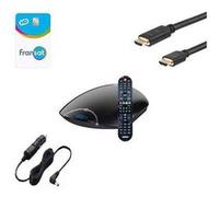 ASTON Récepteur TV satellite HD CONNECT + Carte Viacess Fransat PC6 + Câble HDMI+ câble allume cigare G