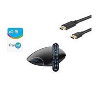 ASTON Récepteur TV satellite HD CONNECT + Carte Viacess Fransat PC6 + Câble HDMI G
