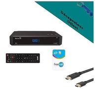 ASTON Récepteur TV satellite HD Connect + Carte Viacess Fransat PC6 + Câble HDMI HD ME