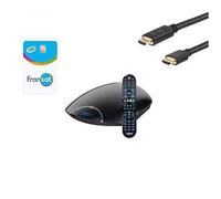 ASTON Récepteur TV satellite HD CONNECT + Carte Viacess Fransat PC6 + Câble HDMI - HD ME