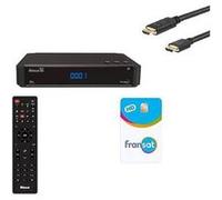 ASTON Récepteur TV satellite HD Connect + Carte Viacess Fransat PC6 + Câble HDMI -HD ME G