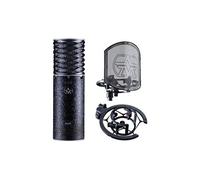 Aston Microphones Pack microphone Spirit Black + SwiftShield – Condensateur, filtre anti-pop