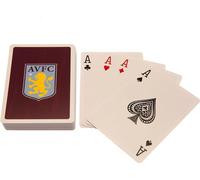 Aston Villa FC - Cartes à jouer BS3896 (Taille unique) (Rouge vin/blanc)