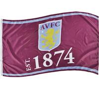 Aston Villa FC - Drapeau "Établi en 1874" TA11951 (152 cm x 91 cm) (Rouge/jaune/bleu)