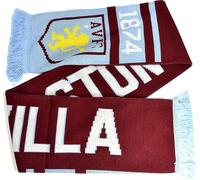 Aston Villa FC - Écharpe BS2372 (Taille unique) (Rouge vin/bleu ciel)