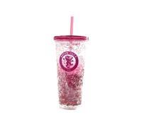 Aston Villa FC - Gobelet de congélation avec paille, blason, 600ml BS3796 (Taille unique) (Rouge vin)