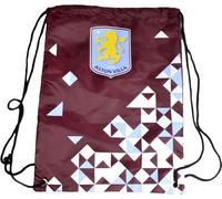 Aston Villa FC - Sac de gym, particules, gym BS4726 (taille unique) (Vin rouge/blanc/bleu ciel)