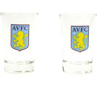 Aston Villa FC - Verre à déclic - pack de 2 BS2961 (taille unique) (Bourgogne/Jaune)