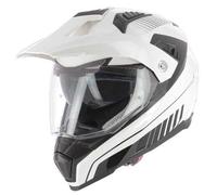 Astone Helmets - Casque de moto crossmax graphic Shaft - Casque intégral 3 en 1 - Casque moto homologué en polycarbonate gloss white XL
