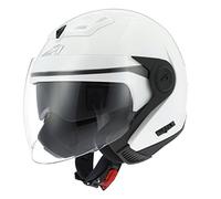 Astone Helmets - Casque jet DJ8 monocolor - Casque jet look rétro - Casque idéal en zone urbaine - Coque en polycarbonate -Gloss white M