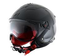 Astone Helmets Casque Jet Mini Sport, Noir Brillant, L