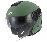 Astone Helmets Casque Moto Jet DJ 10, Kaki/Noir Matt, Taille XL