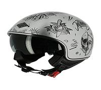 Astone Helmets casque moto jet homologué CE mini 66 argent taille S