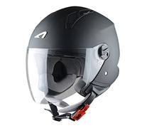Astone Helmets - MINIJET monocolor - Casque jet - Casque jet urbain - Casque moto et scooter compact - Coque en polycarbonate - Black Matt