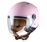 Astone Helmets - MINIJET Monocolor - Casque Jet - Casque Jet Urbain - Casque Moto et Scooter Compact - Coque en Polycarbonate - Flamingo M