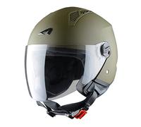 Astone Helmets - MINIJET monocolor- Casque jet - Casque jet urbain - Casque moto et scooter compact - Coque en polycarbonate - Army M