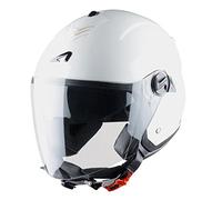 Astone Helmets - MINIJET S monocolor - Casque jet - Casque jet usage urbain - Casque compact - Coque en polycarbonate - White Gloss