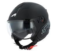 Astone Helmets - MINIJET S SPORT COOPER graphic - Casque jet compact - Casque de moto look sport - Casque de scooter mixte - Casque en polycarbonate - black/grey