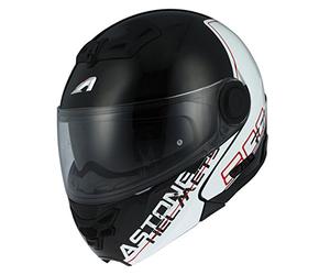 Astone Helmets RT800-LINE-RWM Casque Moto RT 800 Linetek, Rouge/Blanc, Taille M