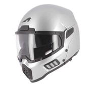 Astone Helmets - Spectrum - Casque de moto intégral - Casque intégral homologué - Casque de moto en fibre de verre - Silver L
