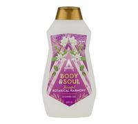 Astonish Body & Soul Gel douche hydratant Blissful Botanical Harmony avec un parfum doux et apaisant et des huiles essentielles ajoutées, 500 ml