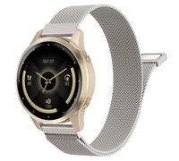Astorgos 18mm Bracelet en Métal Compatible avec Garmin Venu 4 41mm/3S/2S; Forerunner 265S/255S; Vivoactive 4S/Vivomove 3S, Bracelet en Acier Inoxydable Maillé avec Fermoir Magnétique, Or Étoilé