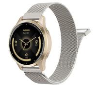 Astorgos 18mm Bracelet en Métal Compatible avec Garmin Venu 4 41mm/3S/2S; Forerunner 265S/255S; Vivoactive 4S/Vivomove 3S, Bracelet en Acier Inoxydable Maillé avec Fermoir Magnétique, Or Étoilé