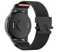 Astorgos 18mm Bracelet en Nylon Élastique Compatible Garmin Venu 3S/4 41mm/2S/Forerunner 265S/255S/Vivoactive 4S/Vivomove 3S, Bracelet à Boucle Parachute pour Hommes et Femmes, Noir/Noir