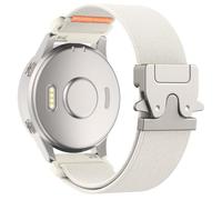 Astorgos 18mm Bracelet en Nylon Élastique Compatible Garmin Venu 3S/4 41mm/2S/Forerunner 265S/255S/Vivoactive 4S/Vivomove 3S, Bracelet à Boucle Parachute pour Hommes et Femmes, Argent/Starlight