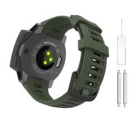 Astorgos 1pack Bracelet de Montre Sportive Compatible avec Garmin Instinct Esports/Solar/Tactical/Tide Military Watch/Instinct 2 Sports GPS, Bracelet de Remplacement, Vert Armée