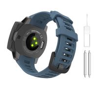 Astorgos 1pack Bracelet de Montre Sportive Compatible avec Garmin Instinct Esports/Solar/Tactical/Tide Military Watch/Instinct 2 Sports GPS, Bracelet de Remplacement, Bleu Ouragan