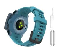 Astorgos 1pack Bracelet de Montre Sportive Compatible avec Garmin Instinct Esports/Solar/Tactical/Tide Military Watch/Instinct 2 Sports GPS, Bracelet de Remplacement, Lac Bleu