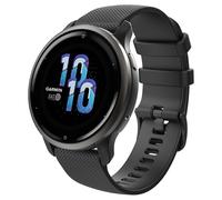 Astorgos 1pièces bracelet compatible Garmin Forerunner 265S/255S/255S Music/Vivoactive 4S/Venu 3S/Venu 2S/Vivomove 3S, 18mm respirant silicone souple remplacement bracelet, Noir