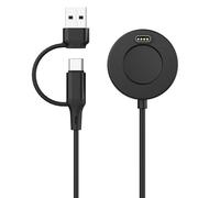 Astorgos 2 en 1 pour Chargeur Garmin, Station d'accueil de Chargement avec Câble USB-C de 3,3 ft/1m pour Garmin Fenix 8/7/7X/6/5;Vivoactive 6/5/4;Venu 4/3S;Forerunner 970/965/955/945, Instinct, Noir