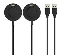 Astorgos 2 Pack Chargeur Compatible avec Montre Garmin, Câble USB-A, Noir