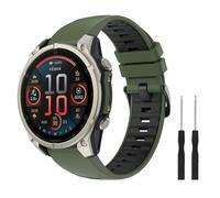 Astorgos 22 mm QuickFit Bracelet de Sport pour Garmin Fenix 8/E 47 mm/Fenix 7/7 Pro/Fenix 6/6 Pro/Fenix 5/5 Plus/Forerunner 935 945 955 965, Bracelet de Remplacement Respirant, Vert Militaire Noire