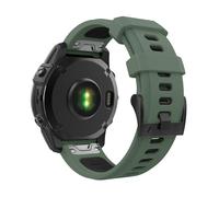 Astorgos 22mm Bracelet Compatible avec Garmin Fenix 7/7 Pro/6/6 Pro/5/5 Plus/Forerunner 965/955/945/Instinct Solar/Instinct 2, Quick Remove Bracelet de Sport Souple Etanche, Vert Armée/Noire