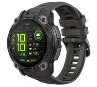 Astorgos 22mm Rubber Sport Replacement Strap Compatible with Garmin Instinct 3 Solar 45mm/Instinct 3 Amoled 45mm, Waterproof Watch Band Breathable Lightweight Strap Wristband, Gris Graphite