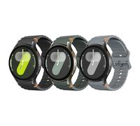 Astorgos 3 Pack Bracelets de Sport Compatible avec Samsung Galaxy Watch 7 FE 6 5 4 40mm 44mm, Bracelet en Silicone Souple pour Galaxy Watch 6 4 Classic 43mm 47mm/5 Pro 45mm Femmes Hommes, N/VM/GS