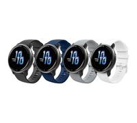 Astorgos 4Pièces Bracelet Compatible avec Garmin Forerunner 265S/255S/255S Music/Vivoactive 4S/Venu 3S/Venu 2S/Vivomove 3S, 18mm Respirant Silicone Souple Remplacement Bracelet, Multicolore A