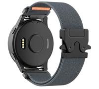 Astorgos Bracelet de Montre Sportive Élastique Compatible avec Garmin Venu 4 41mm/3S/2S; Forerunner 265S/255S; Vivoactive 4S/Vivomove 3S, Bracelet en Nylon avec Boucle de Parachute, Noir/GrisSpatial