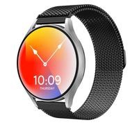 Astorgos Bracelet Maille Compatible avec Galaxy Watch 7 6 5 4 FE 40mm 44mm/6 4 Classic 43mm 47mm 42mm 46mm/5 Pro 45mm, Bracelet Métallique Réglable en Acier Inoxydable pour Homme Femme, Noir