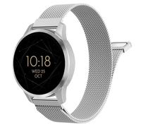 Astorgos Bracelet Métal 18 mm Compatible avec Garmin Venu 3S/4 41 mm/2S | Mailles Acier Inoxydable, Boucle Magnétique, pour Forerunner 265S/255S/Vivoactive 4S/Vivomove 3S,Venu, Homme & Femme, Argent